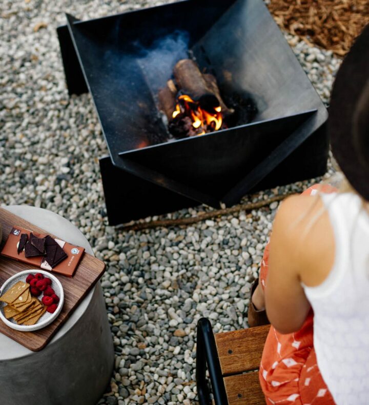 Private Fire Pits at Each Suite