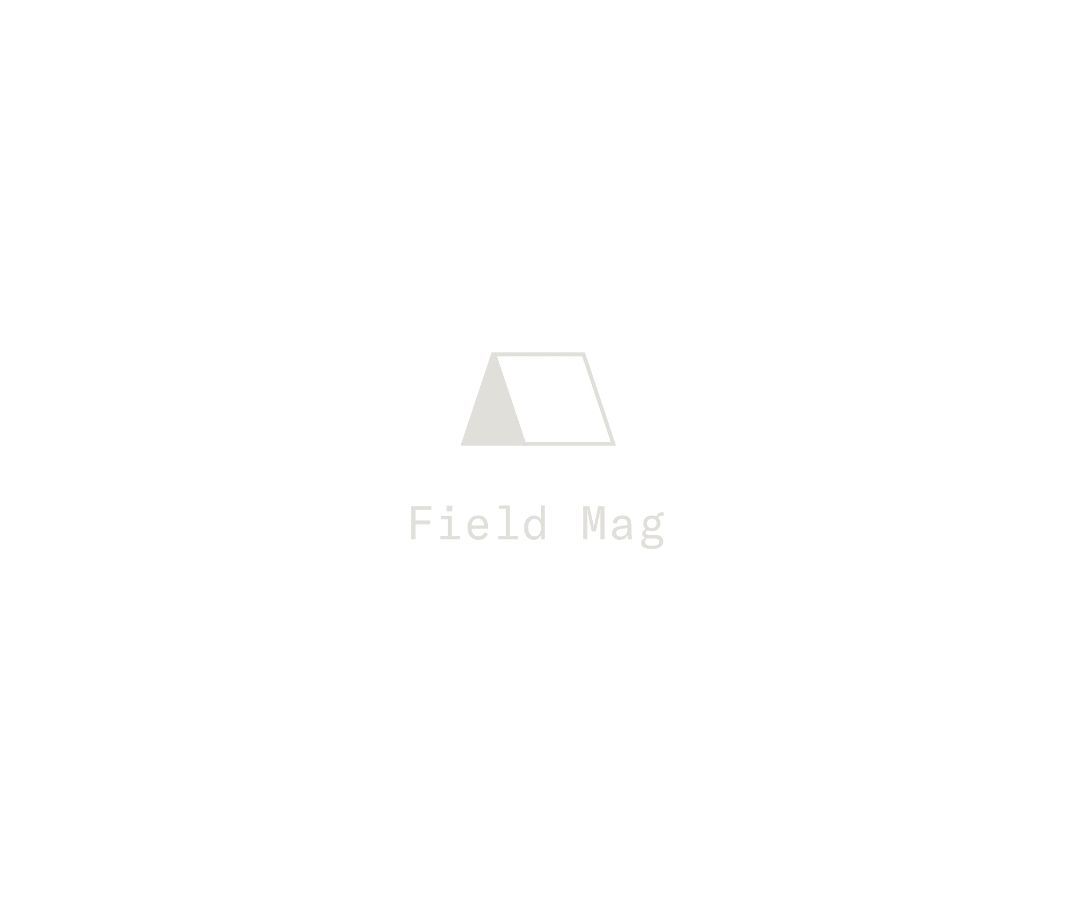 Fieldmag Logo Tent+text
