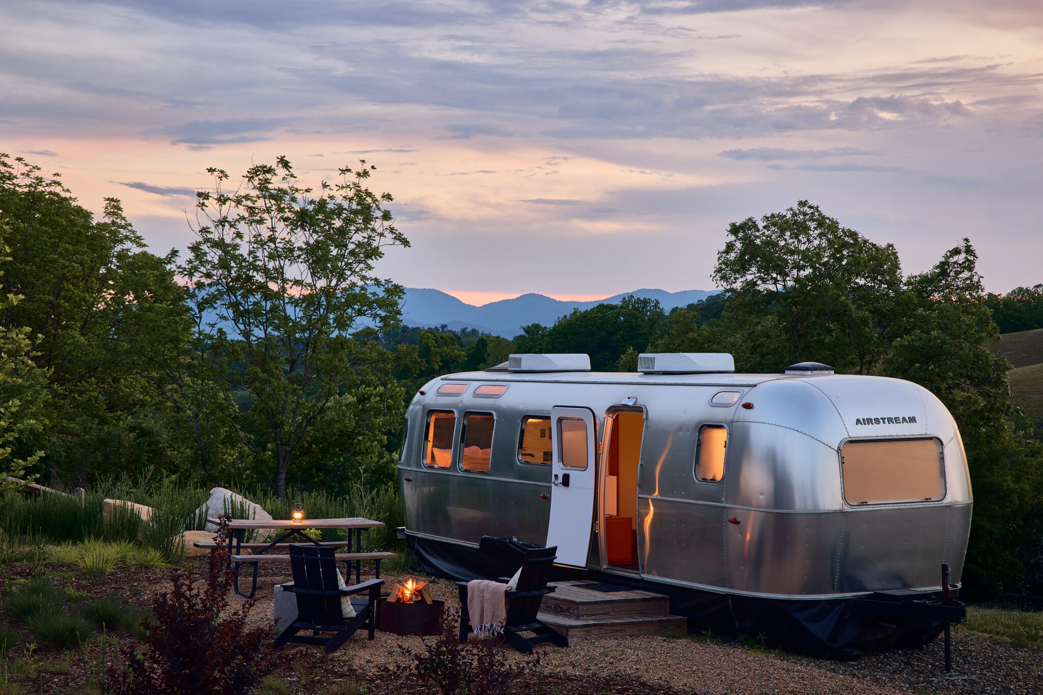 AutoCamp Asheville premium hilltop airstream