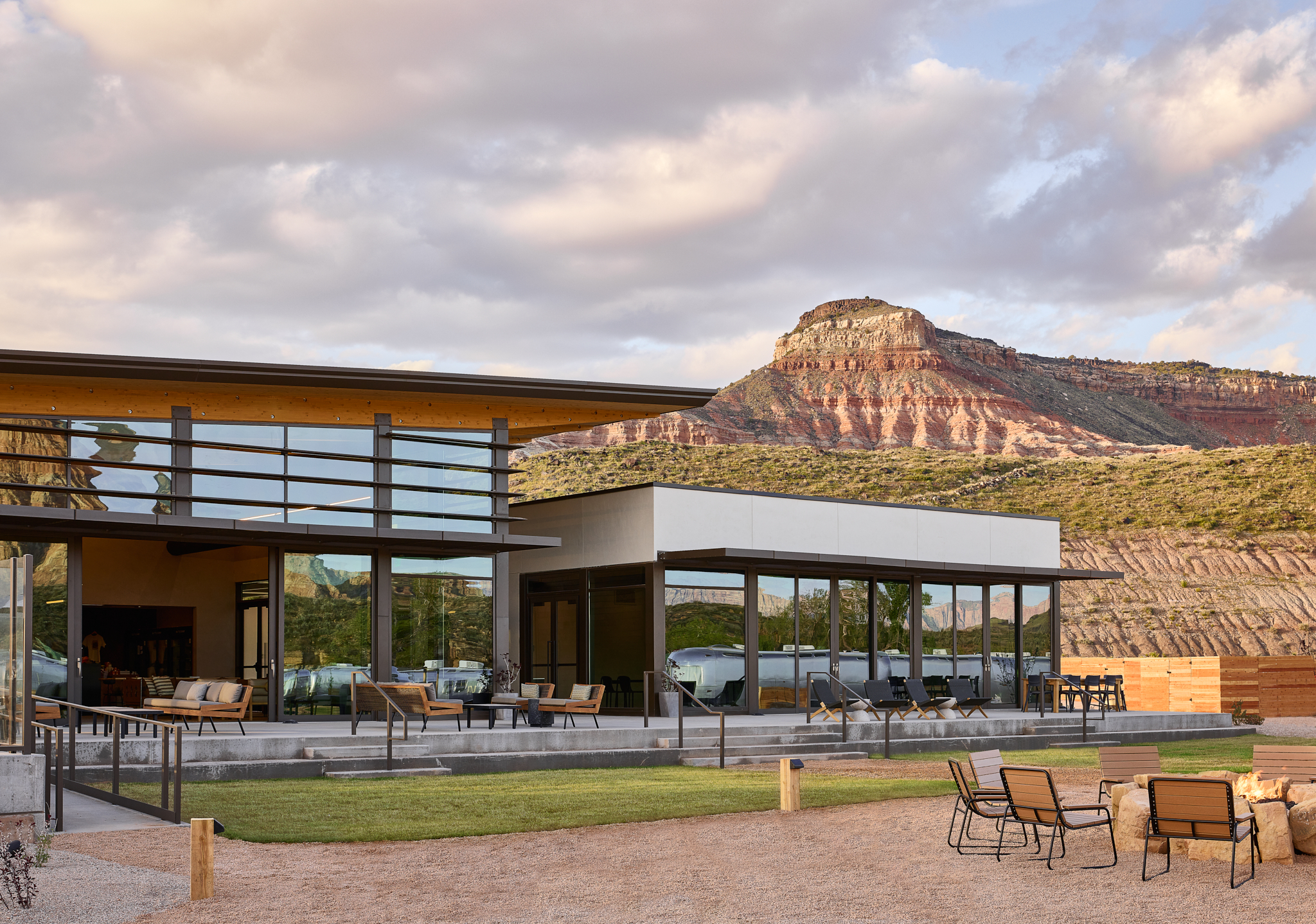 Exterior Zion clubhouse