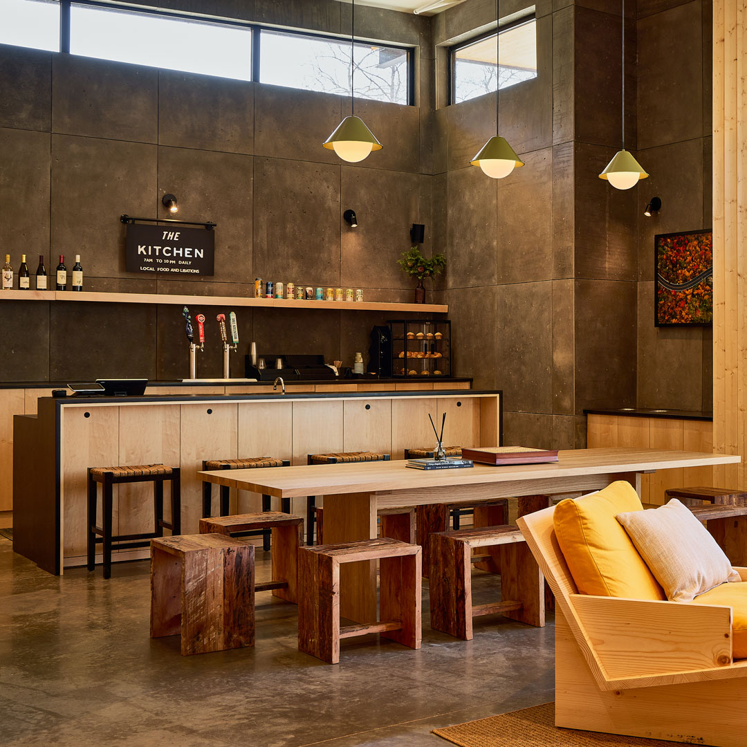 autocamp asheville clubhouse kitchen