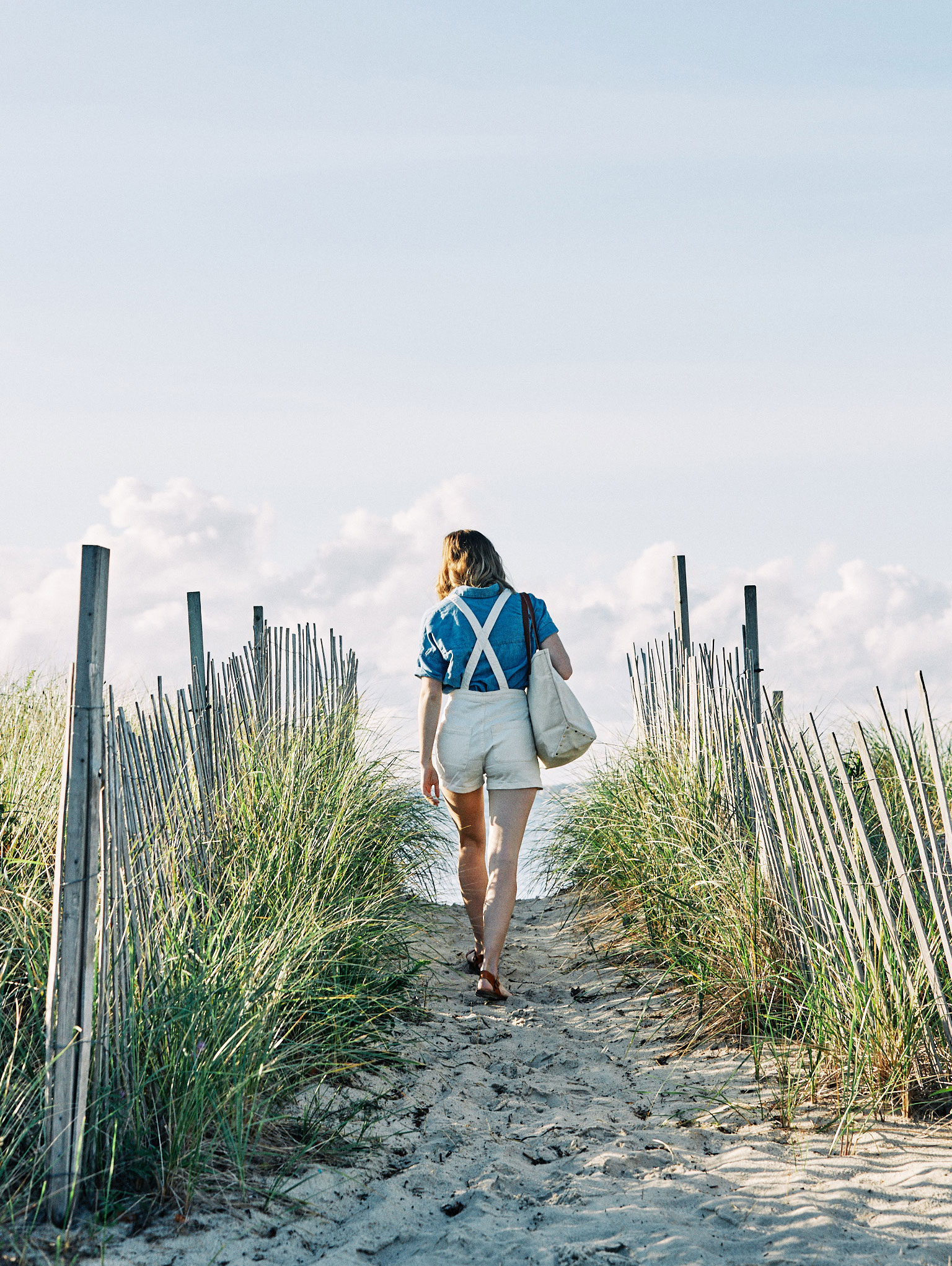 woman on beach