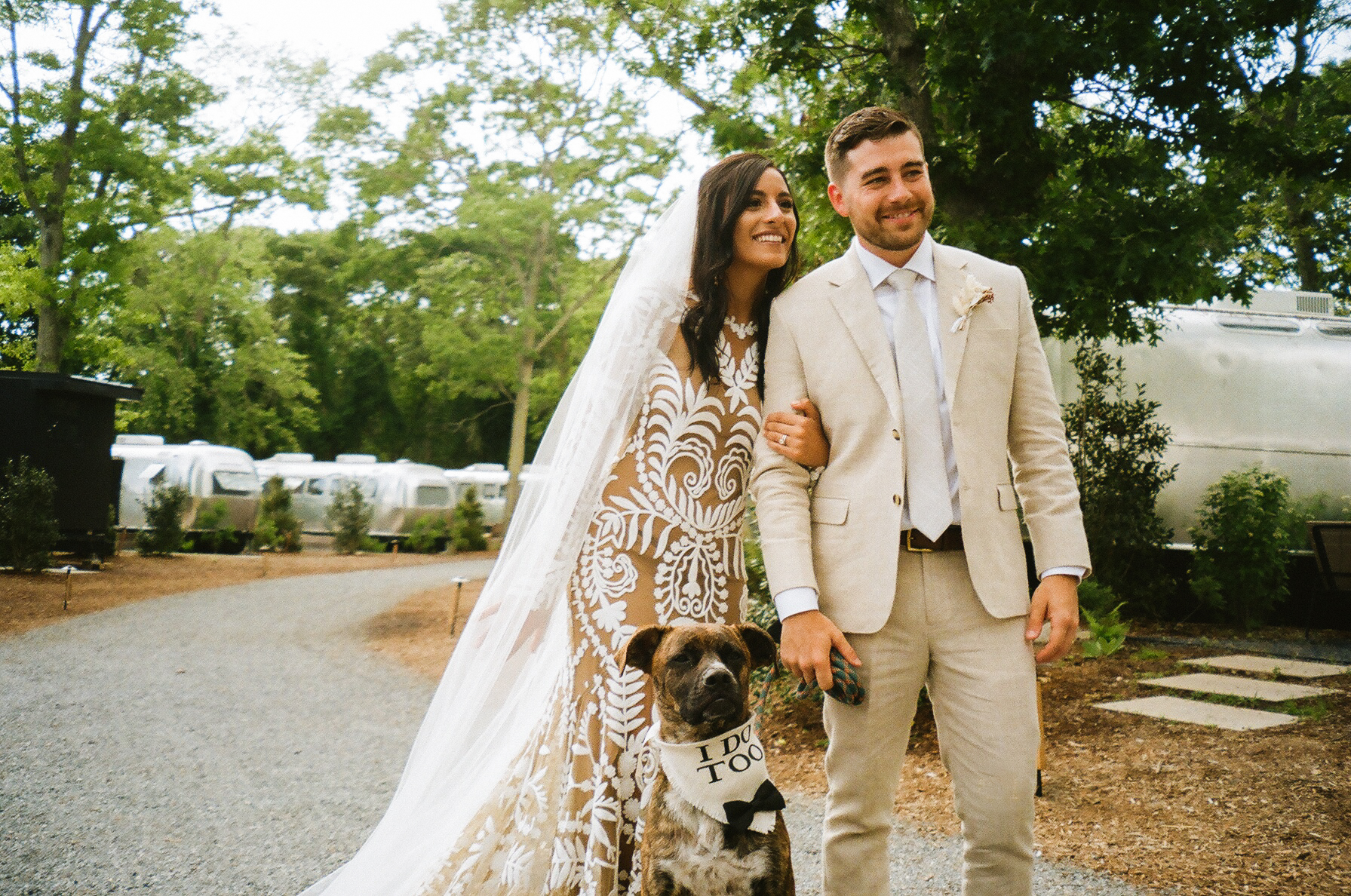 Wedding Couple at Autocamp Cape Cod