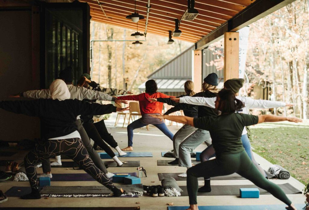 Outdoor Yoga at AutoCamp Catskills