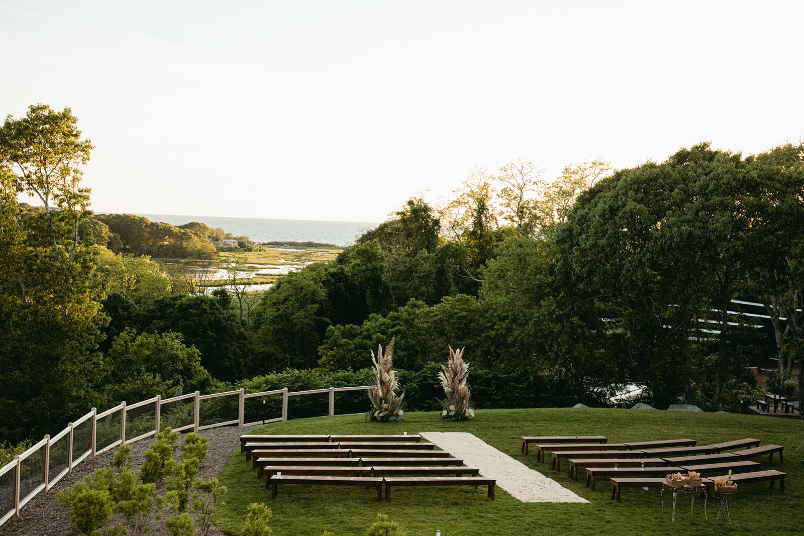 Wedding at AutoCamp view over landscape