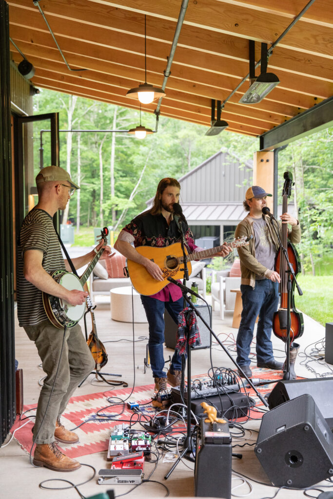 Live music at the AutoCamp Catskills clubhouse