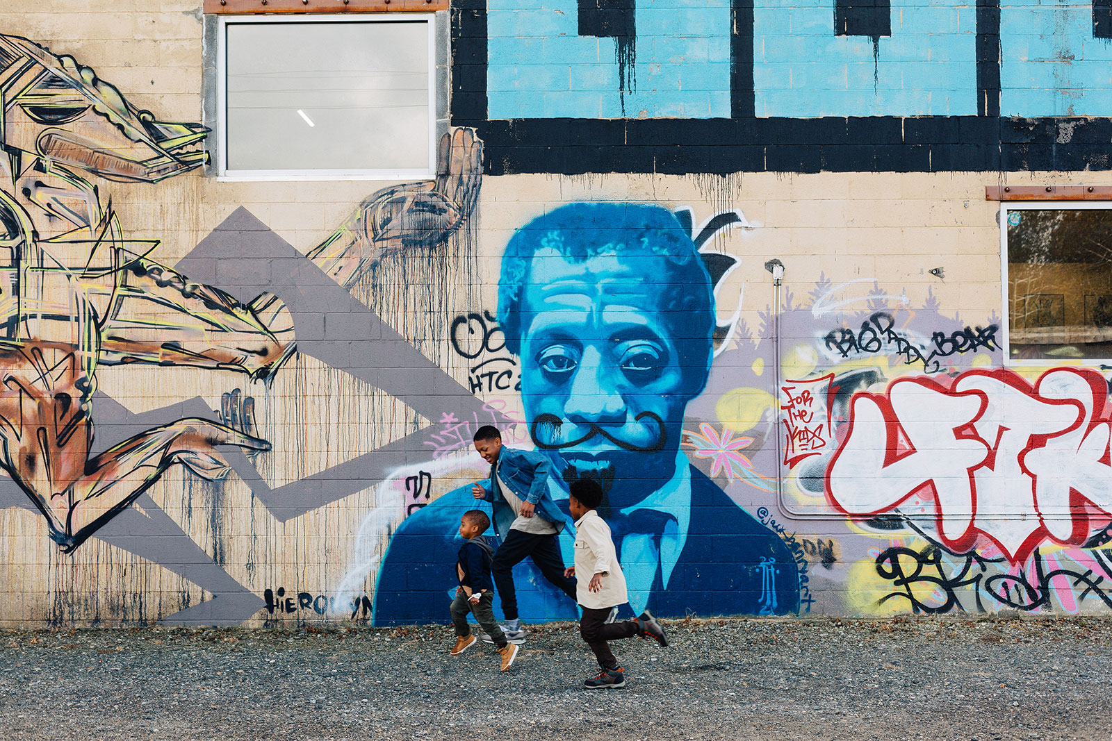 Wall art of James Baldwin