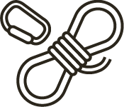 icon of climbing equipment